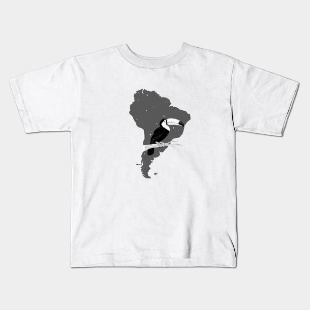 South America Kids T-Shirt by MOKO